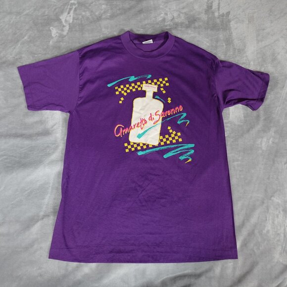 Vintage Other - Vintage Amaretto Di Saronno Liquor T Shirt Mens L (Fits M) Thin Lightweight 90s